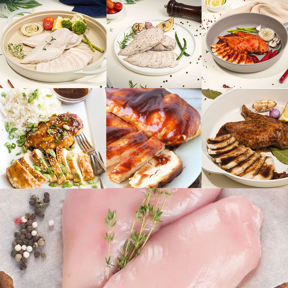 촉촉한 통살 닭가슴살 10팩 저온 숙성 부드러운 소스 고기 - 상품 이미지