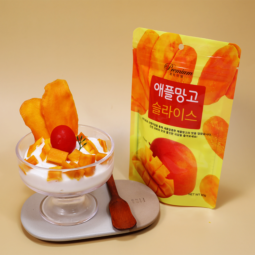 건망고 함량 95% 말랭이 베트남 말린 애플망고 슬라이스 80g, 1개 - 상세 이미지 2