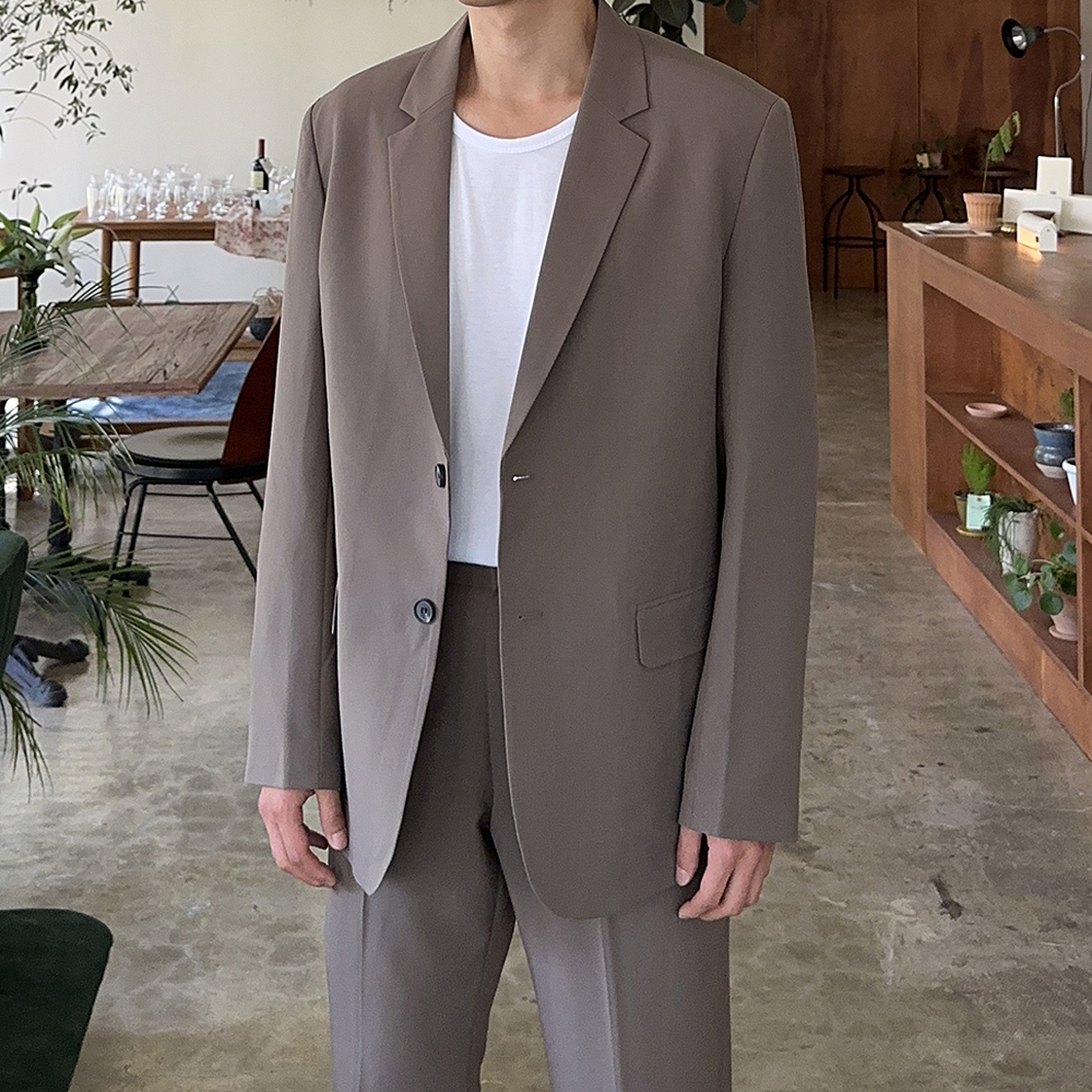 남자블레이저 남성마이 오버핏 링클프리 남자 자켓 이미지 3