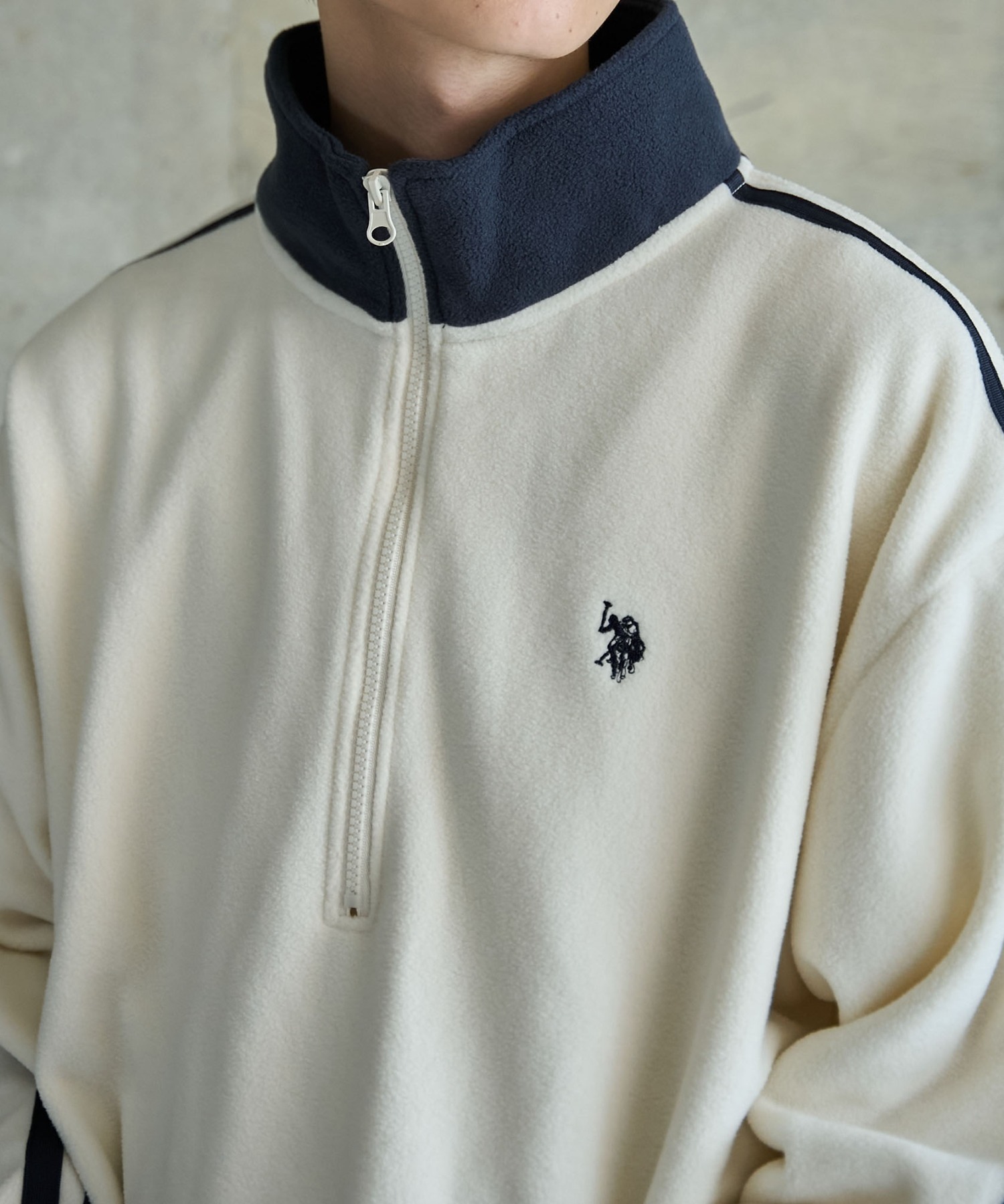 24FW U.S. Polo Assn 폴로 반집업맨투맨 플리스맨투맨 남녀공용 상세 이미지 29