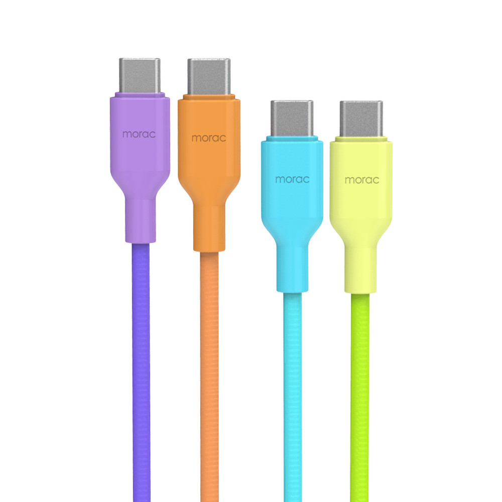 모락 그라데이션 60W USB C to C 타입 PD 초고속 충전 케이블 2개입 1.5m - 상품 이미지