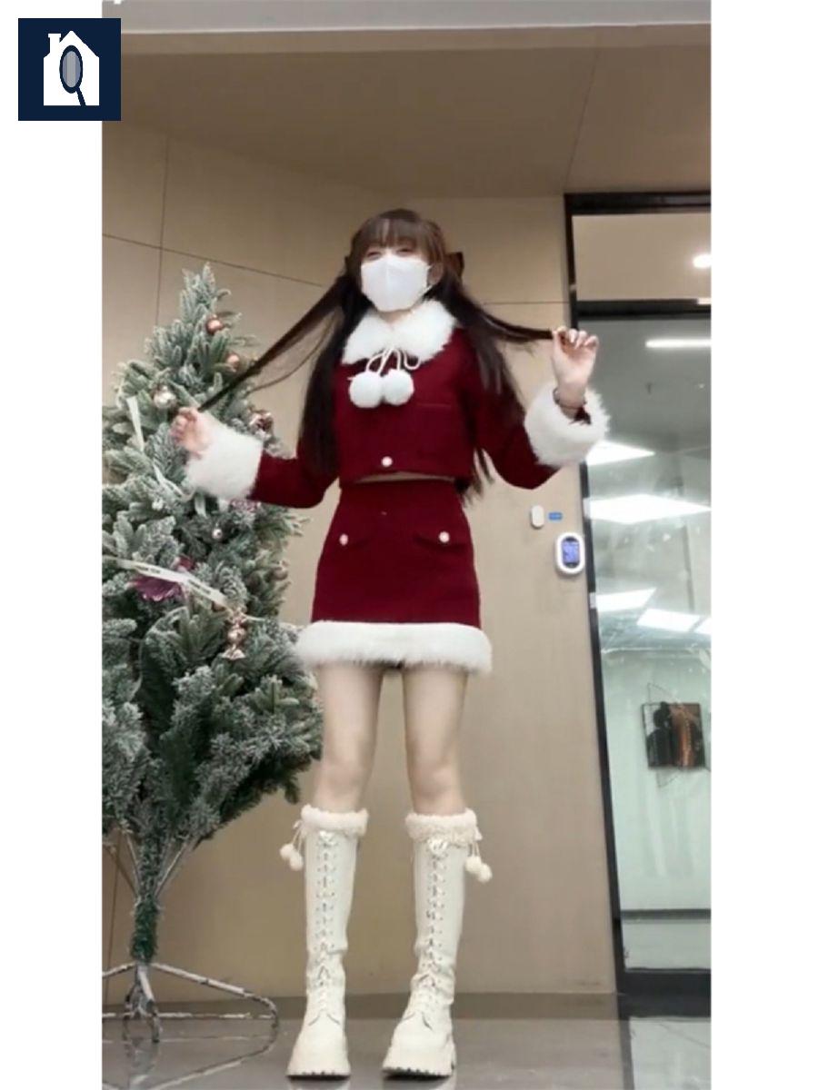 투피스 산타복 드레스 코스튬 의상 산타걸 - 상세 이미지 2