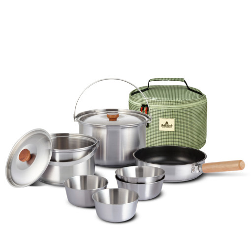 벨락 S9 캠핑 코팅팬 코펠 세트 식기 그릇 냄비