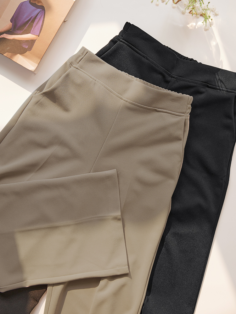 먼데이 고탄력 와이드 심플 슬랙스 - 상세 이미지 5