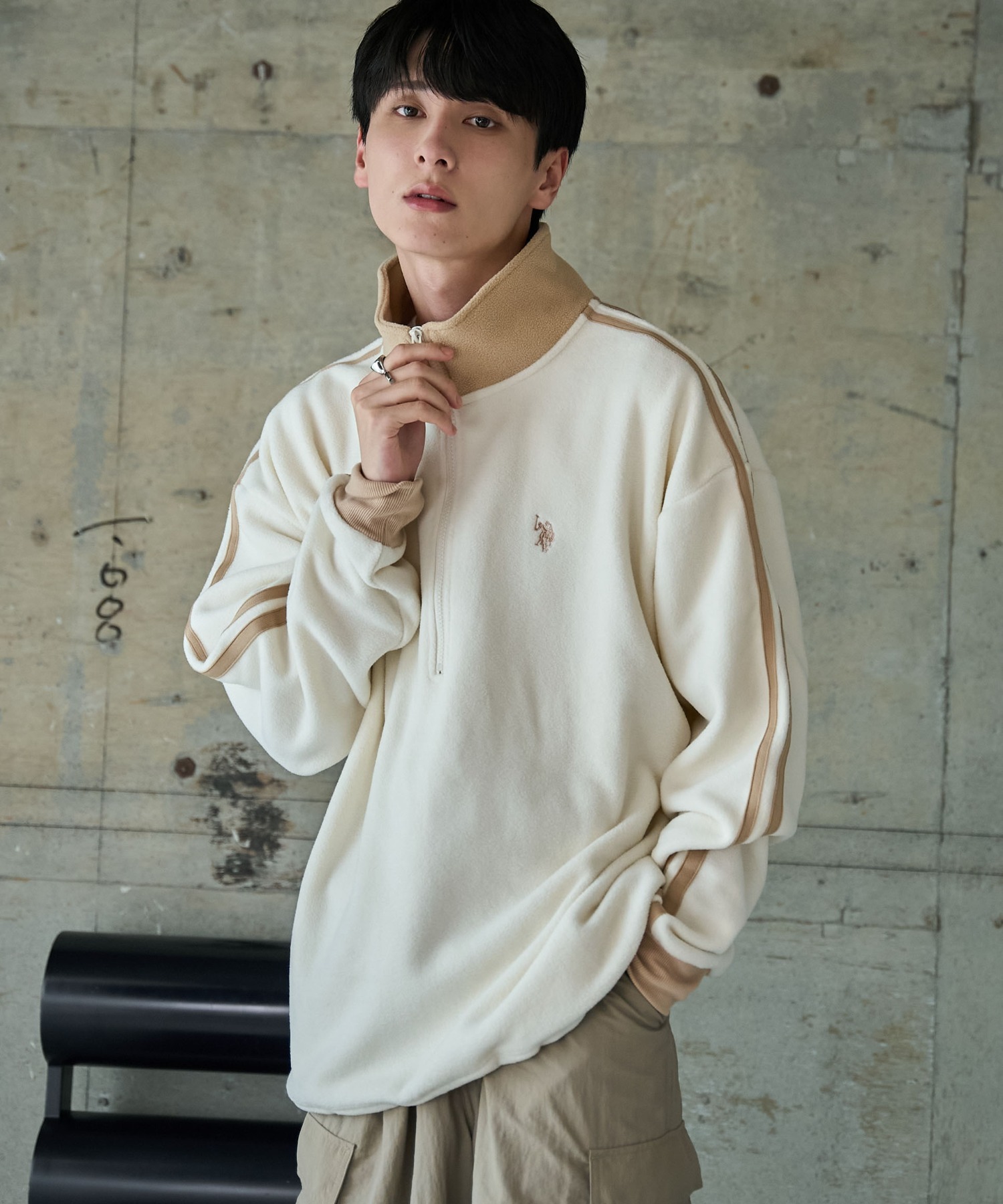 24FW U.S. Polo Assn 폴로 반집업맨투맨 플리스맨투맨 남녀공용 상세 이미지 25
