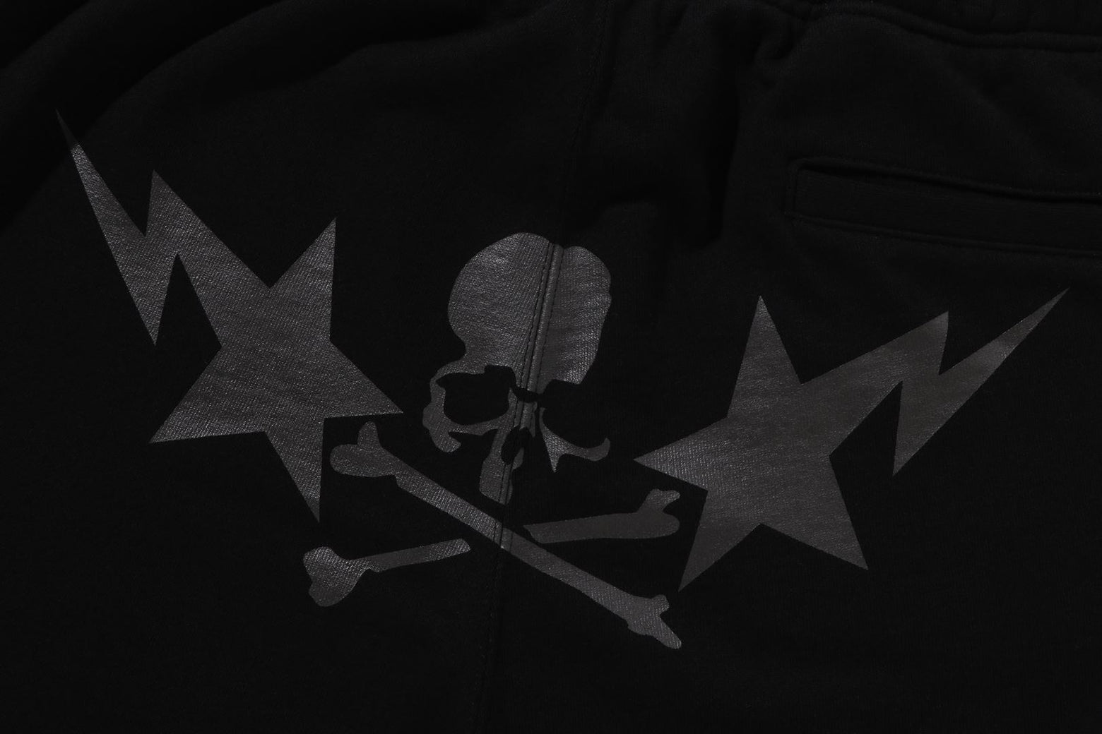 베이프 반바지 BAPE X MMJ LOGO REGULAR FIT SWEAT SHORTS 14TH 1K73-153-905 - 상세 이미지 5