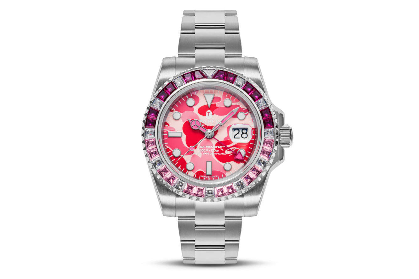 베이프 시계 TYPE 2 BAPEX ABC CAMO CRYSTAL STONE 1K20-187-304 - 상세 이미지 2