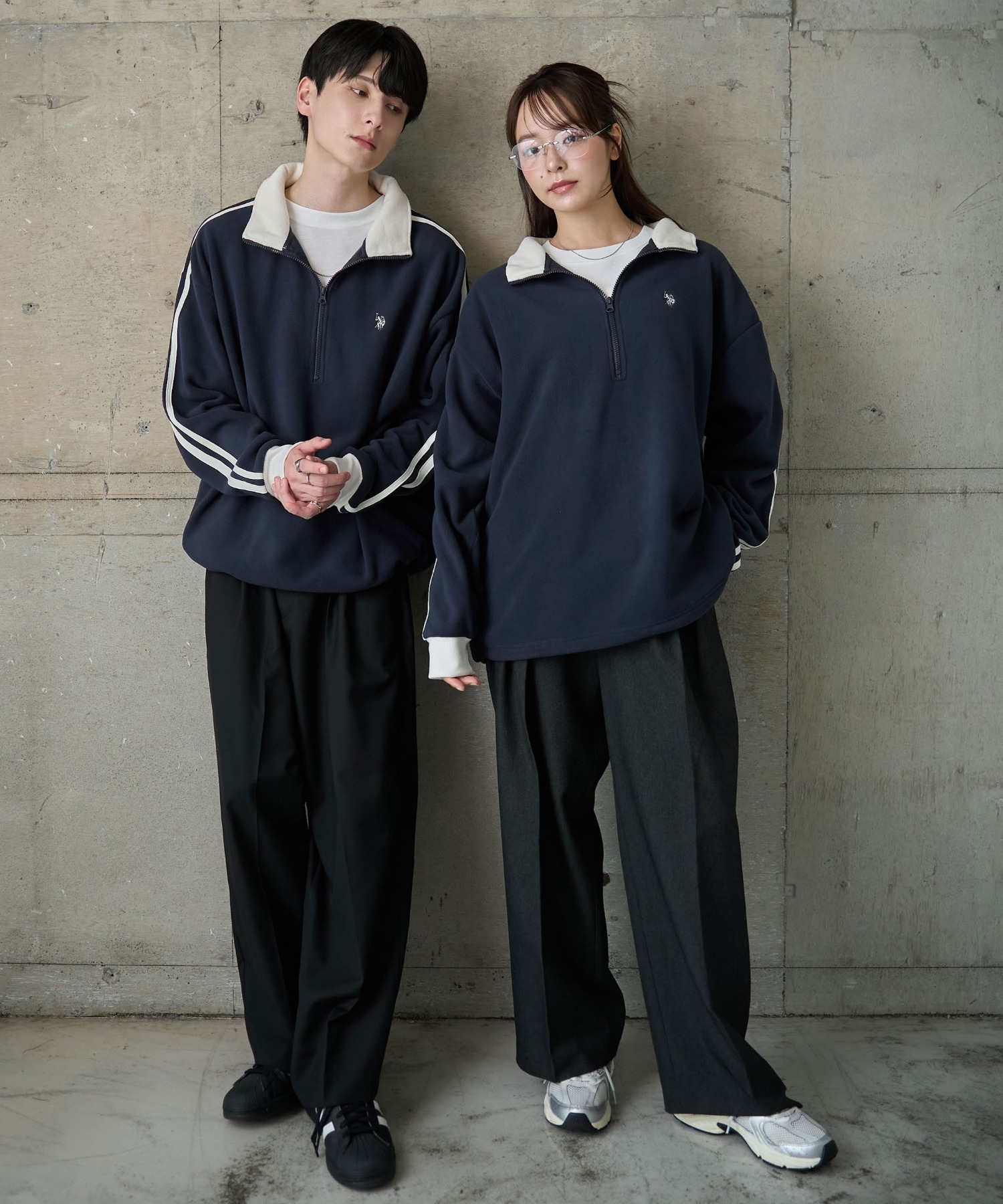 24FW U.S. Polo Assn 폴로 반집업맨투맨 플리스맨투맨 남녀공용 상세 이미지 14