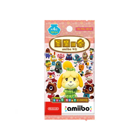 닌텐도 동물의 숲 아미보 카드 4탄 1팩 (3장)