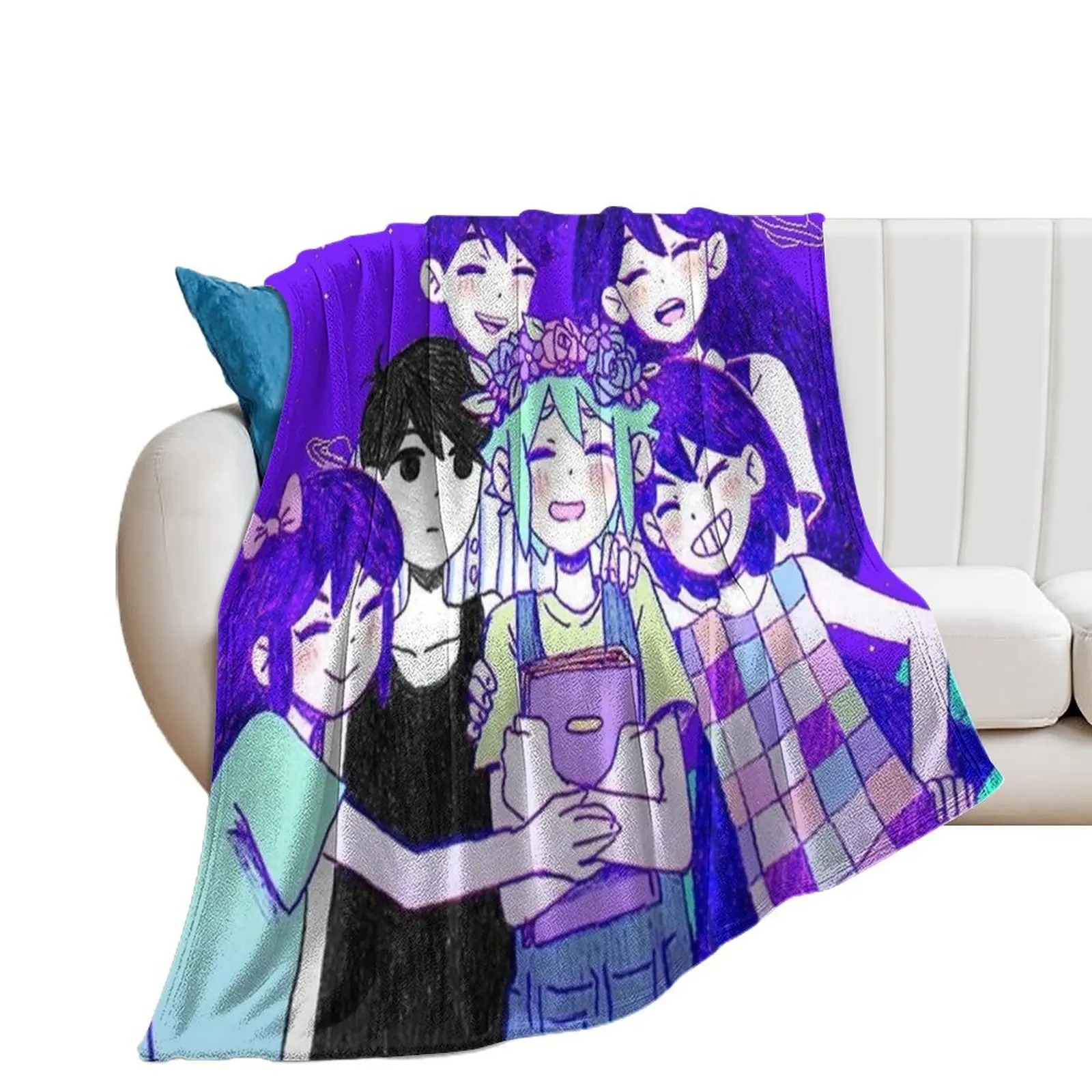 omori 오모리 게임 써니 오브리 켈 히로 대형 애착 인형 피규어 키링 굿즈 캐릭터 II 던지기 담요 캠핑 겨울 : 미야코거북이