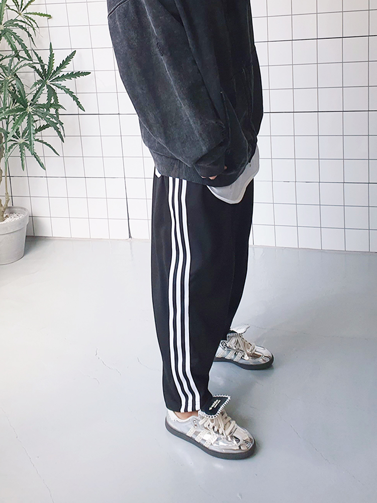 (무배) 와이드한 루즈핏 배기 트레이닝 바지 - 상품 이미지