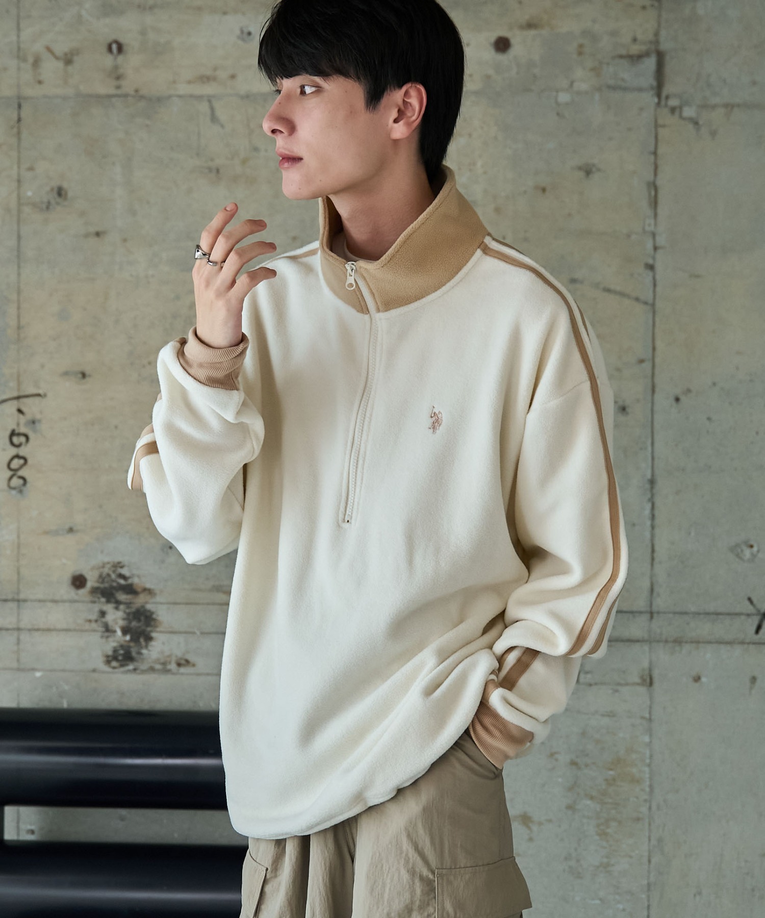 24FW U.S. Polo Assn 폴로 반집업맨투맨 플리스맨투맨 남녀공용 상세 이미지 49