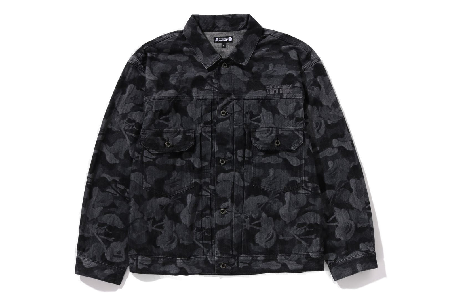 베이프 자켓 BAPE X MMJ SKULL CAMO 12 OZ DENIM JACKET 14TH 1K73-140-902 - 상세 이미지 2