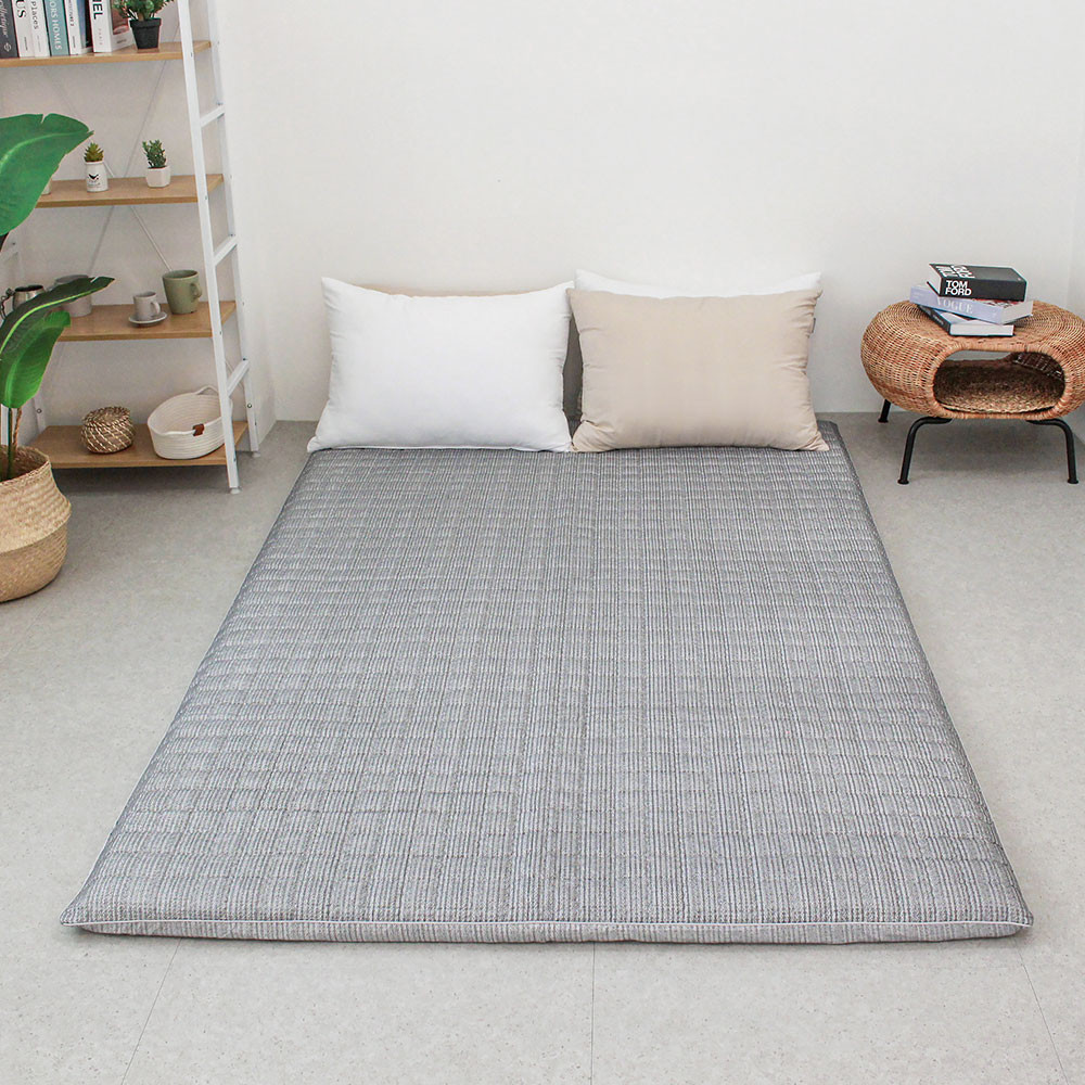 아르떼베딩 부드럽고 두꺼운 거실 원룸 자취 펜션용 방바닥 요매트 모닝 블루 싱글 5cm