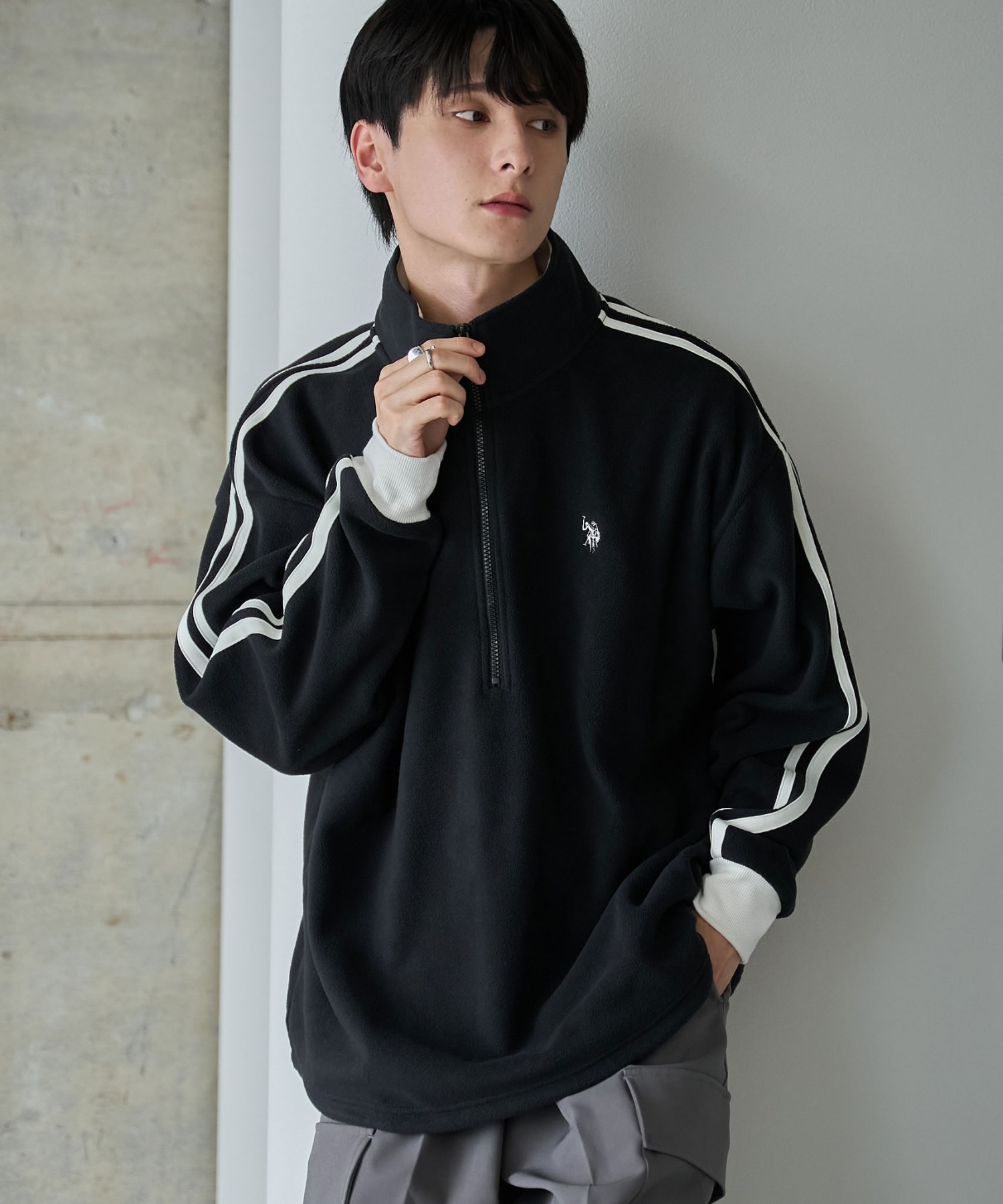 24FW U.S. Polo Assn 폴로 반집업맨투맨 플리스맨투맨 남녀공용 상세 이미지 56