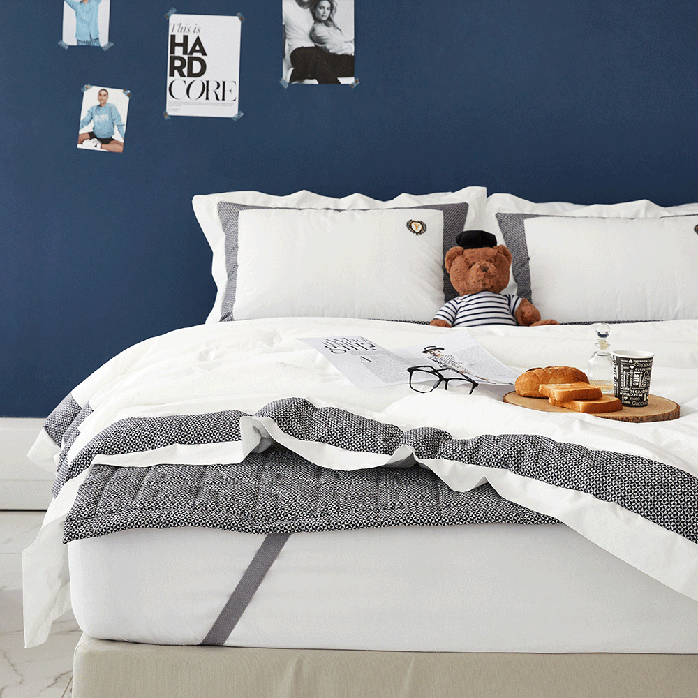 라지킹침구 호텔 이불세트 신혼 사계절 60수 순면 워싱 이불베개세트 KK