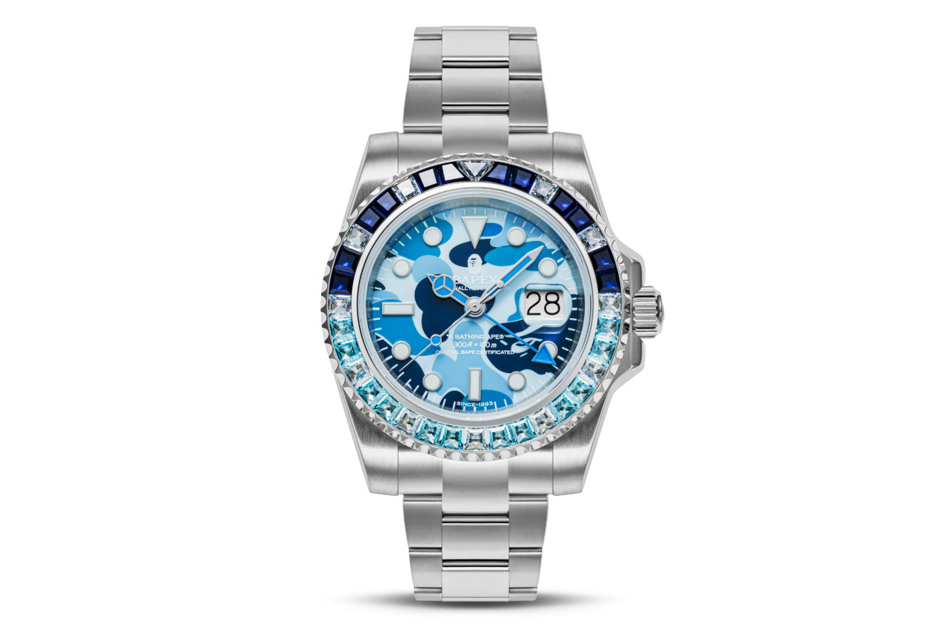 베이프 시계 TYPE 2 BAPEX ABC CAMO CRYSTAL STONE 1K20-187-304 - 상세 이미지 3