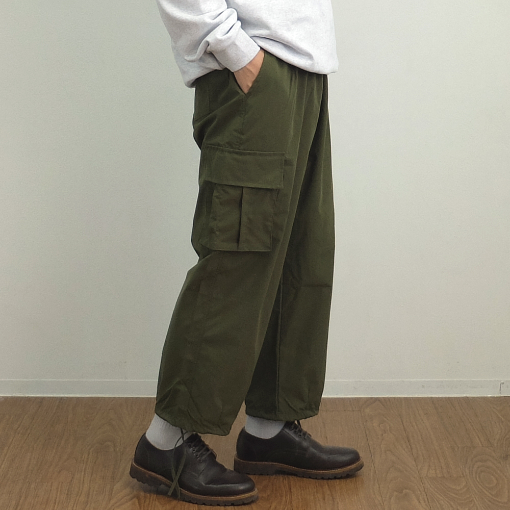 뉴싸인 카고 조거 밴딩 벌룬팬츠 남자와이드팬츠 - 상세 이미지 3