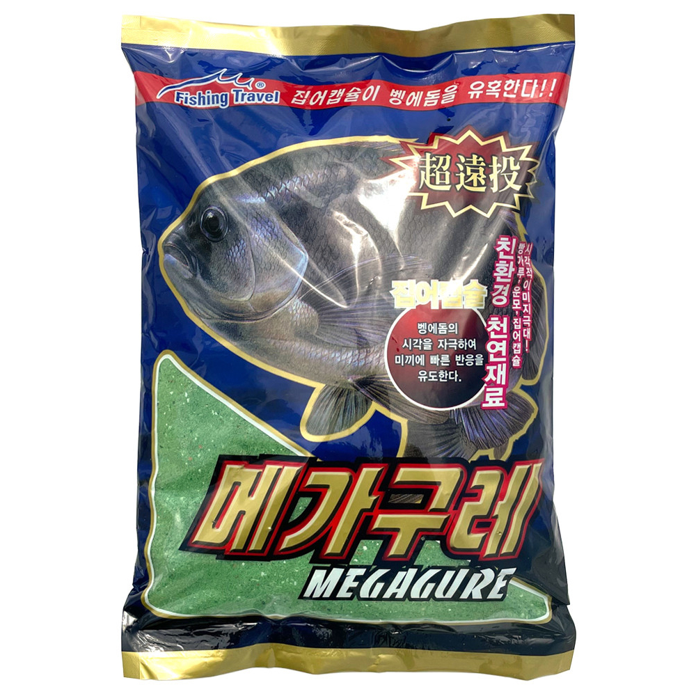 낚시여행 메가구레 벵에돔 파우더 1.5Kg 1봉지 밑밥 파우더 집어제 떡밥 카멜레온 - 상품 이미지