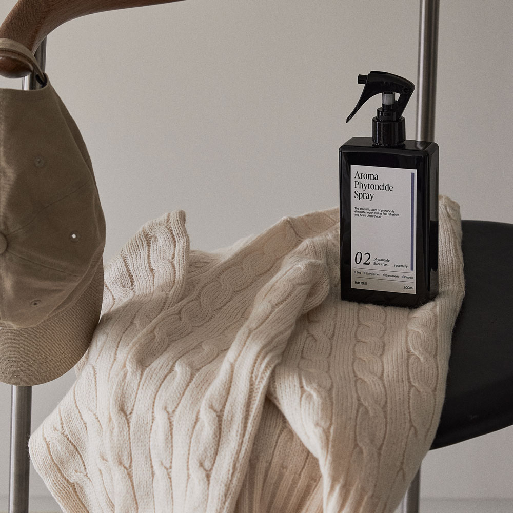 아로마 피톤치드 300ml 천연오일 룸스프레이 섬유탈취제 필로우미스트 패브릭퍼퓸 홀애비냄새