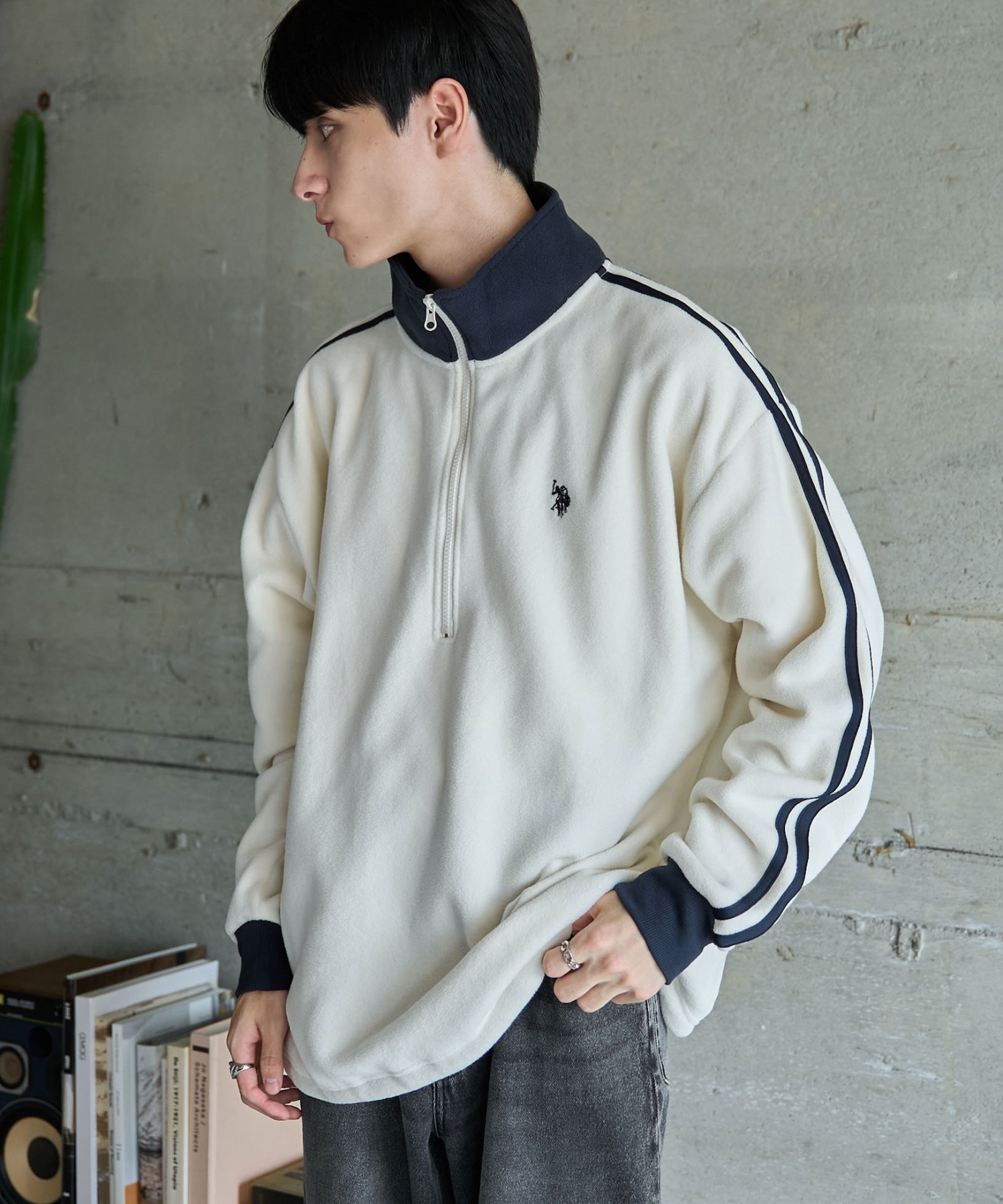 24FW U.S. Polo Assn 폴로 반집업맨투맨 플리스맨투맨 남녀공용 상세 이미지 30