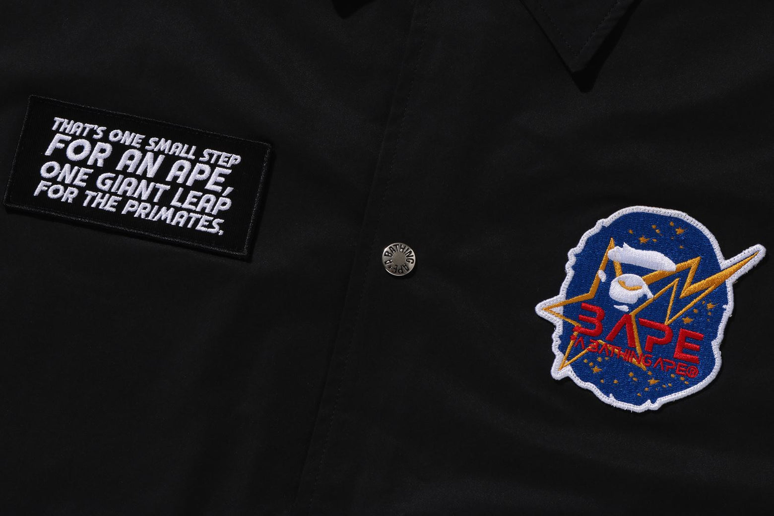 베이프 자켓 MEN SPACE APE RELAXED FIT COACH JACKET 1K70-140-008 - 상세 이미지 3