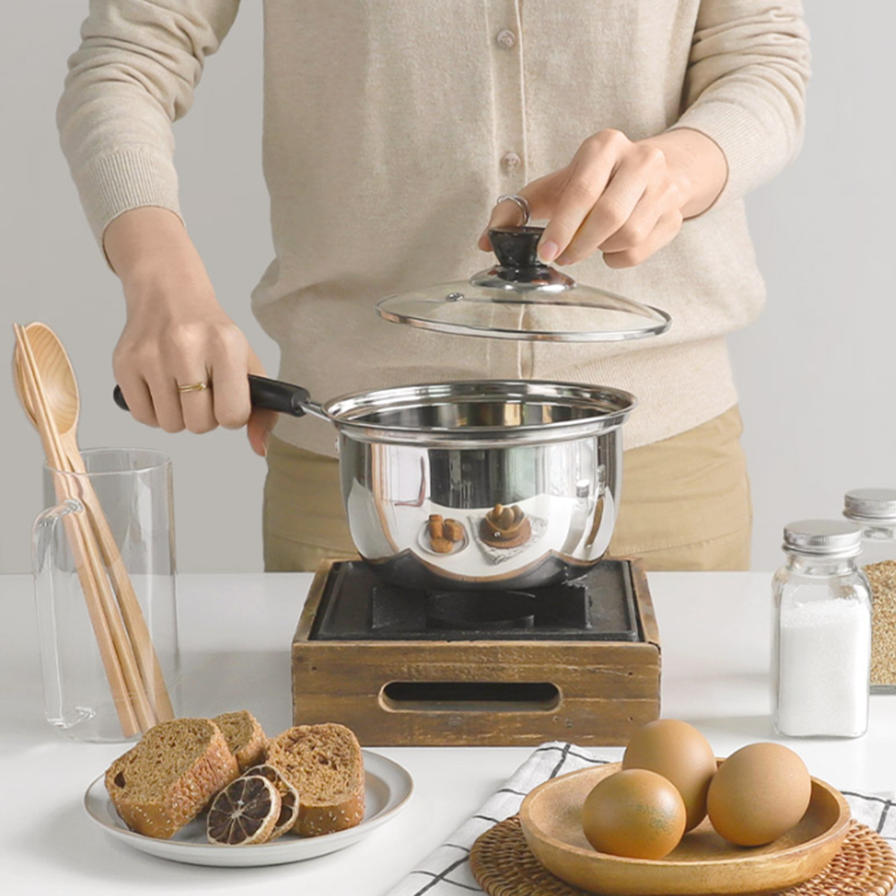 가벼운스텐냄비 스탠 자취생 미니 라면 편수 손잡이 냄비