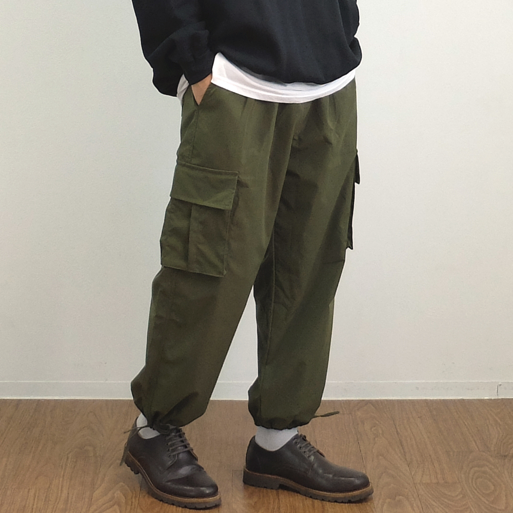 뉴싸인 카고 조거 밴딩 벌룬팬츠 남자와이드팬츠 - 상세 이미지 5
