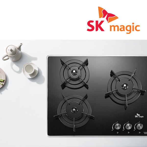 3구 빌트인 블랙펄 가스 쿡탑 레인지 GRAB301K 전지식 560x440 LPG