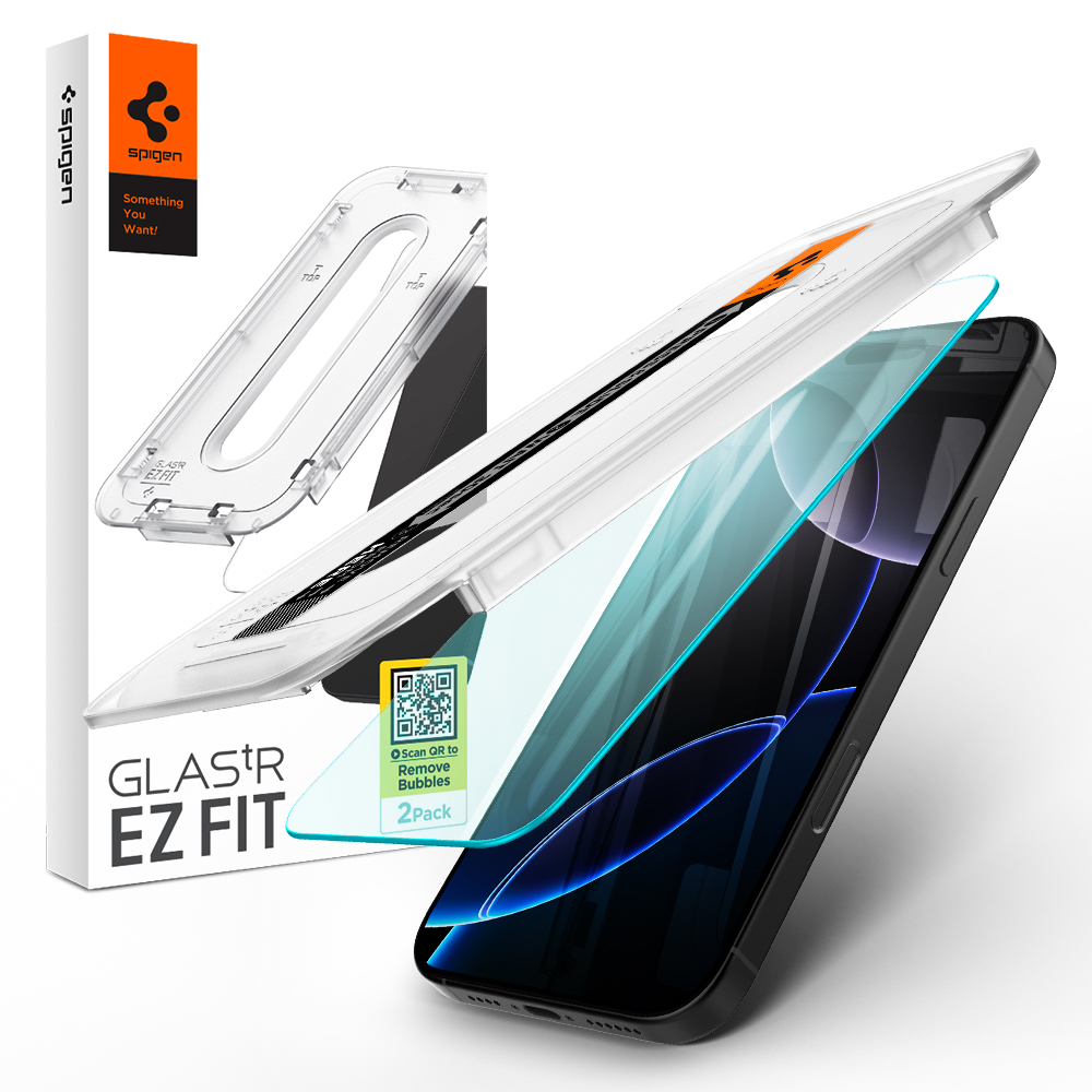 강화유리 액정 보호 필름 글라스tR 이지핏 아이폰16 프로, 2매입