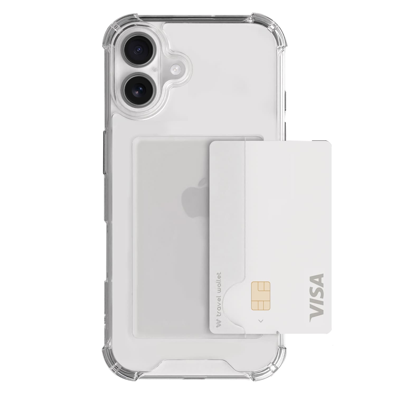 168cm 아이폰 카드수납 케이스 범퍼 클리어 투명, 아이폰16 플러스 - 상세 이미지 2