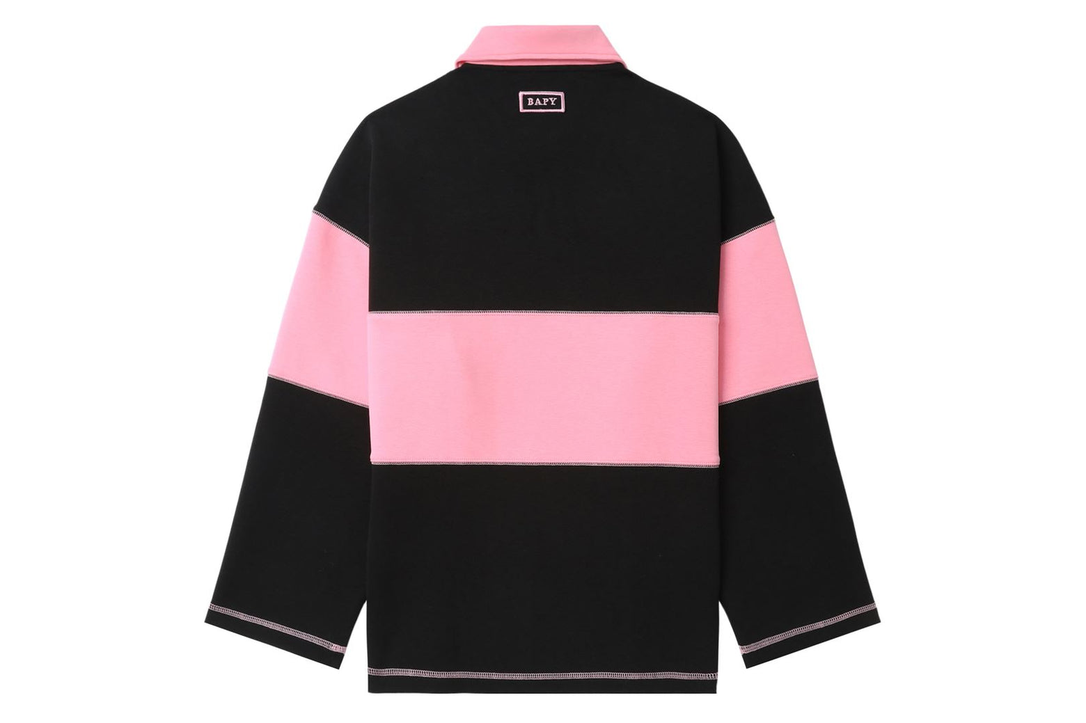 베이프 긴팔티 BAPY STRIPED POLO SWEATSHIRT YK70-212-301 - 상세 이미지 3