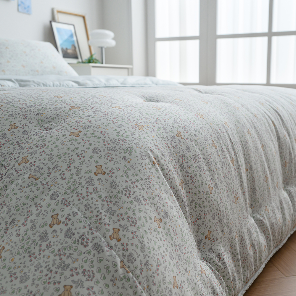 모달이불 귀여운 곰돌이패턴 소미 SS Q 수앤지 사계절이불