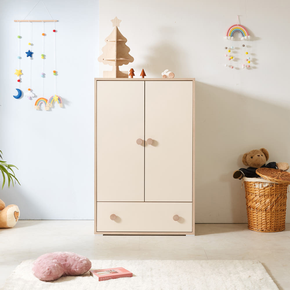 해피아이 쪼꼬 주니어옷장 작은방 낮은 미니 옷장