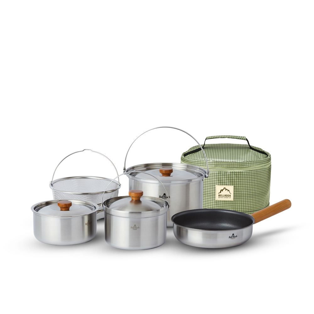 벨락 콤비9플러스 캠핑 코팅팬 코펠 세트 식기 냄비 그릇