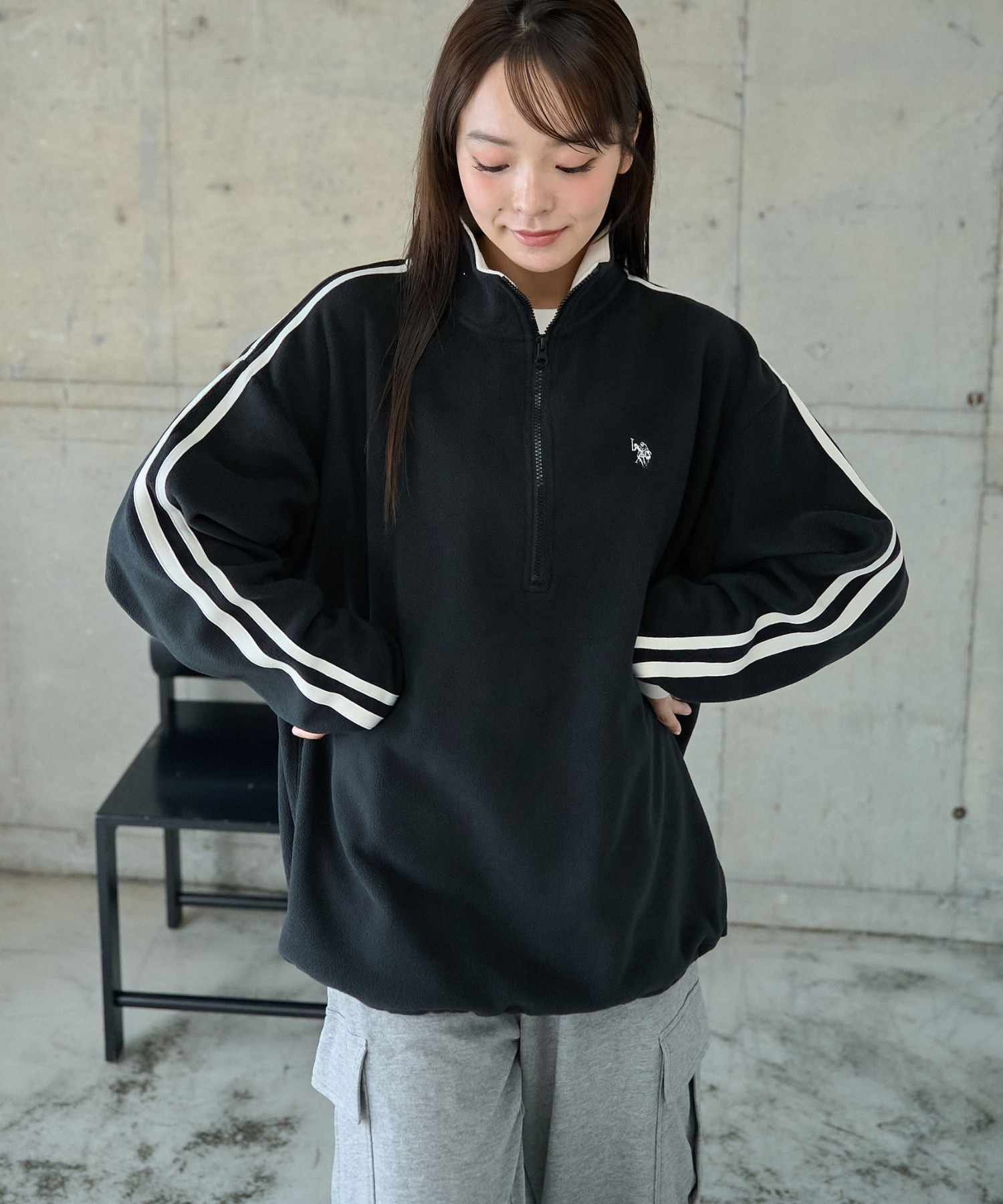 24FW U.S. Polo Assn 폴로 반집업맨투맨 플리스맨투맨 남녀공용 상세 이미지 54