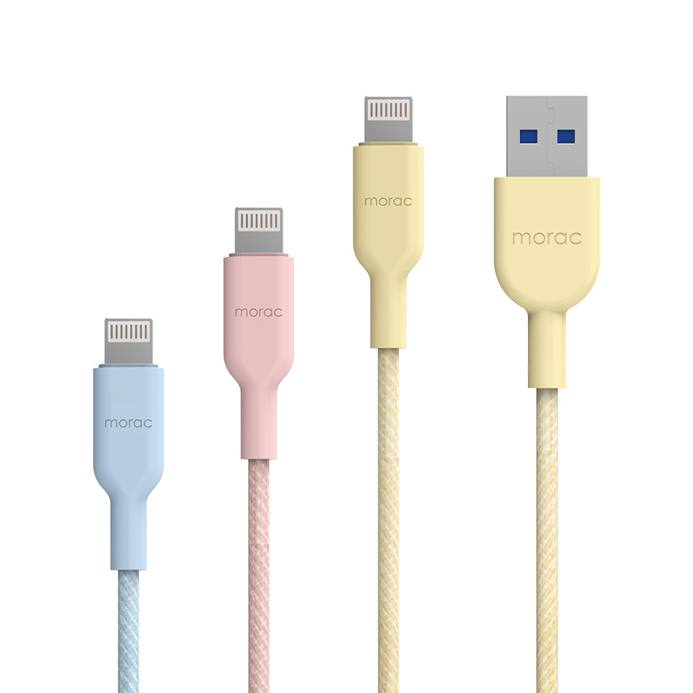 모락 샤베트 USB 라이트닝 8핀 고속 충전 케이블 3개입 50cm 1m 2m - 상세 이미지 2