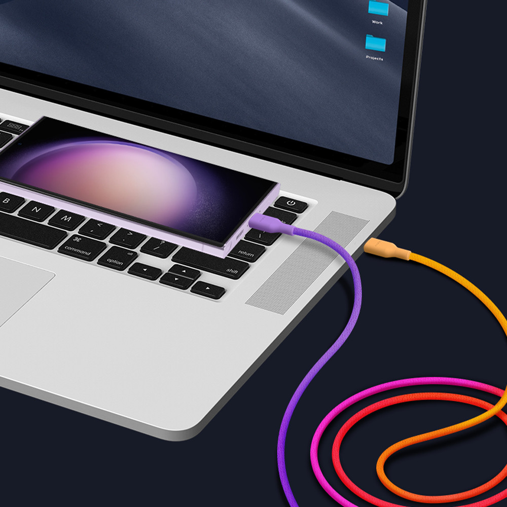 모락 그라데이션 60W USB C to C 타입 PD 초고속 충전 케이블 2개입 1.5m 이미지 6