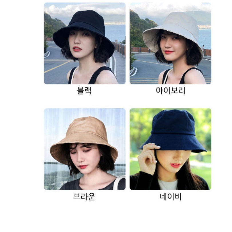 여성 여름 여행용모자 여름용모자 캠핑용 캠핑 휴양지모자 - 상세 이미지 3