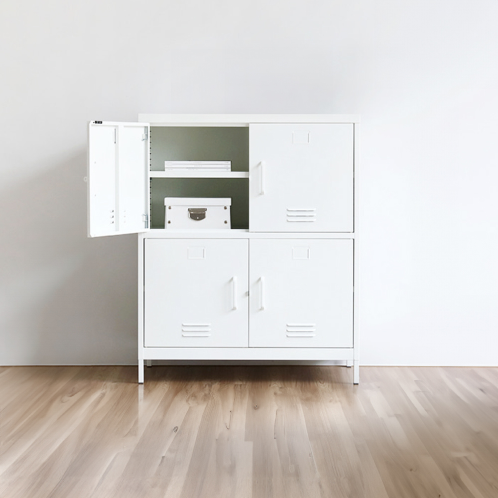 MKB 캐비넷 4문 락커 9131110 913x455x1110mm, 2단, 화이트 5914.5061 - 상세 이미지 5