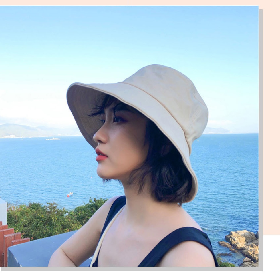 여성 여름 여행용모자 여름용모자 캠핑용 캠핑 휴양지모자 - 상세 이미지 4