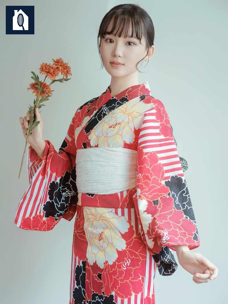 기모노 사쿠라 벚꽃 일본 유카타 전통 의상 - 상세 이미지 3
