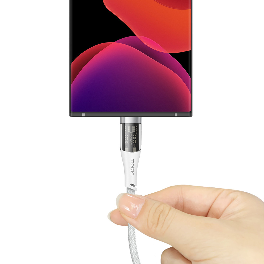 모락 비저블 60W USB C to C 타입 PD 초고속 충전 케이블 1.5m - 상세 이미지 5