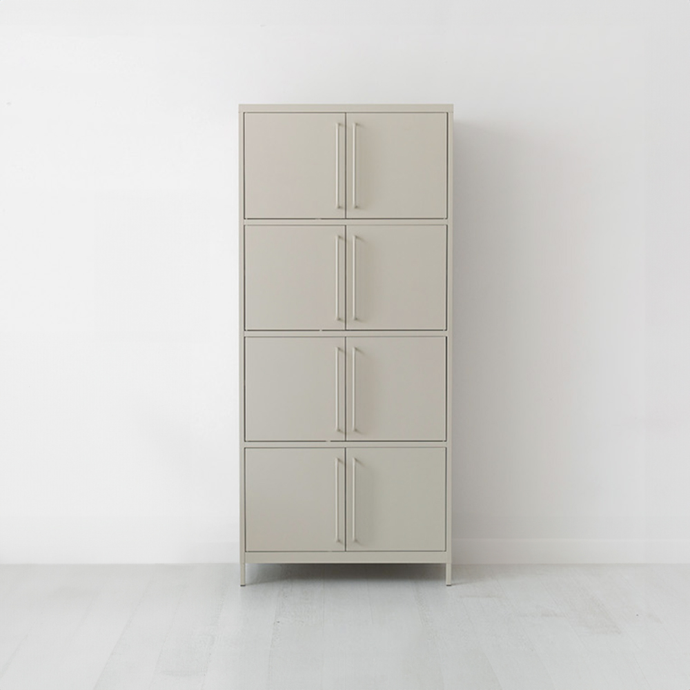 피도르 캐비넷 8문 수납장 9132030 913x455x2070mm, 4단, 화이트 2596.5067 - 상세 이미지 4