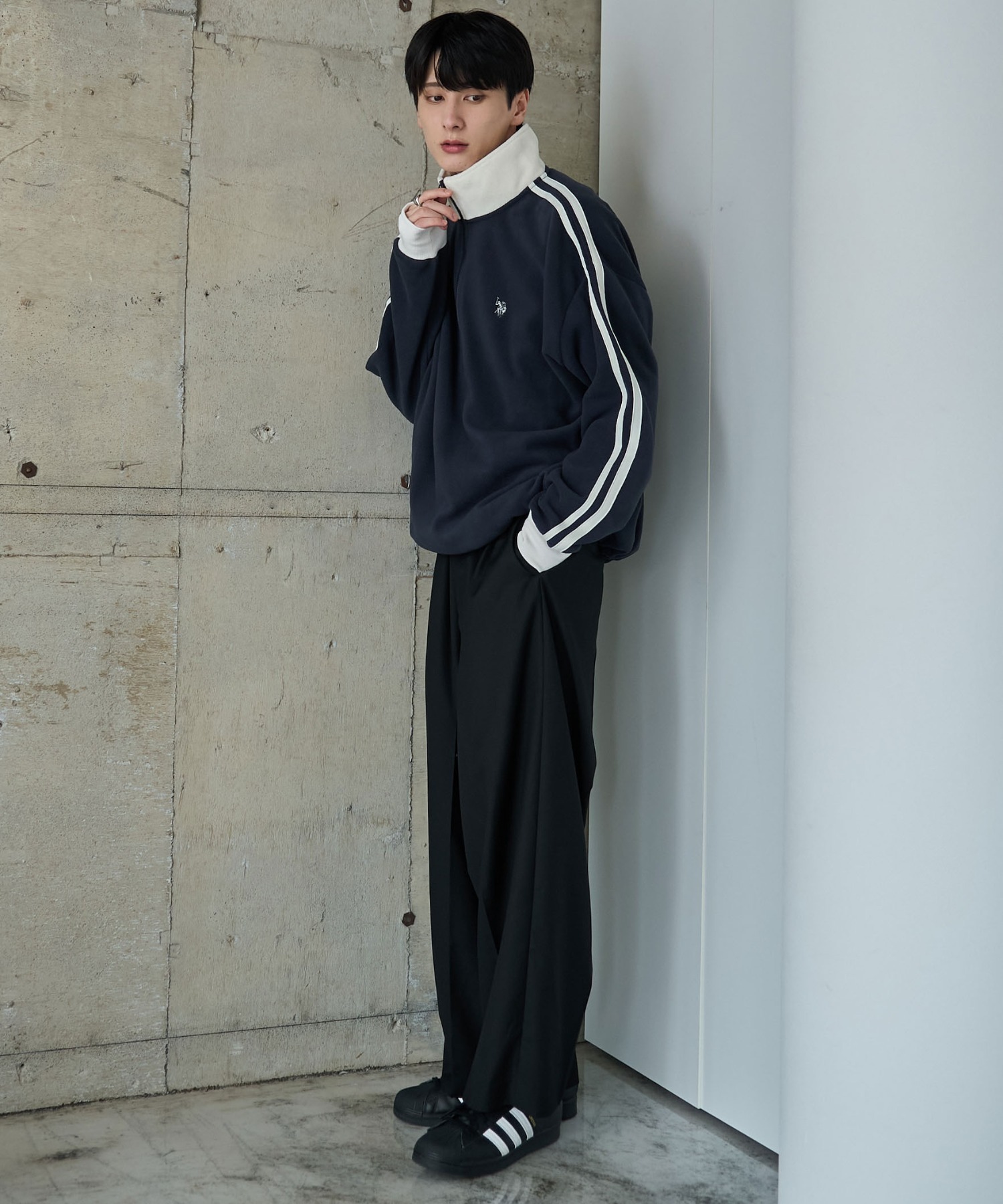 24FW U.S. Polo Assn 폴로 반집업맨투맨 플리스맨투맨 남녀공용 상세 이미지 13