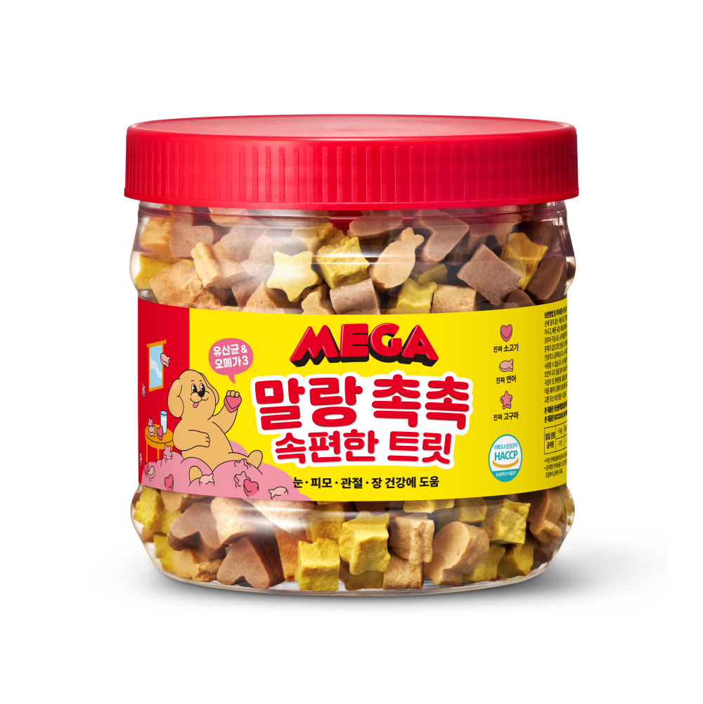 메가 강아지간식 애견 눈영양제 관절 강아지유산균 오메가3 고구마 소고기 연어 말랑촉촉 트릿