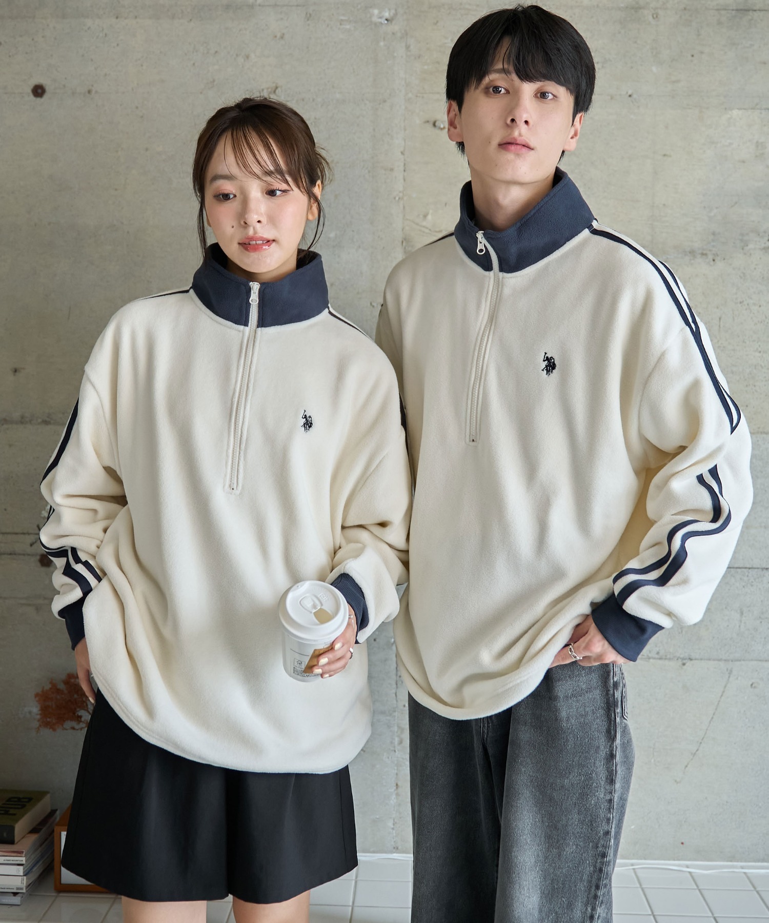24FW U.S. Polo Assn 폴로 반집업맨투맨 플리스맨투맨 남녀공용 상세 이미지 20