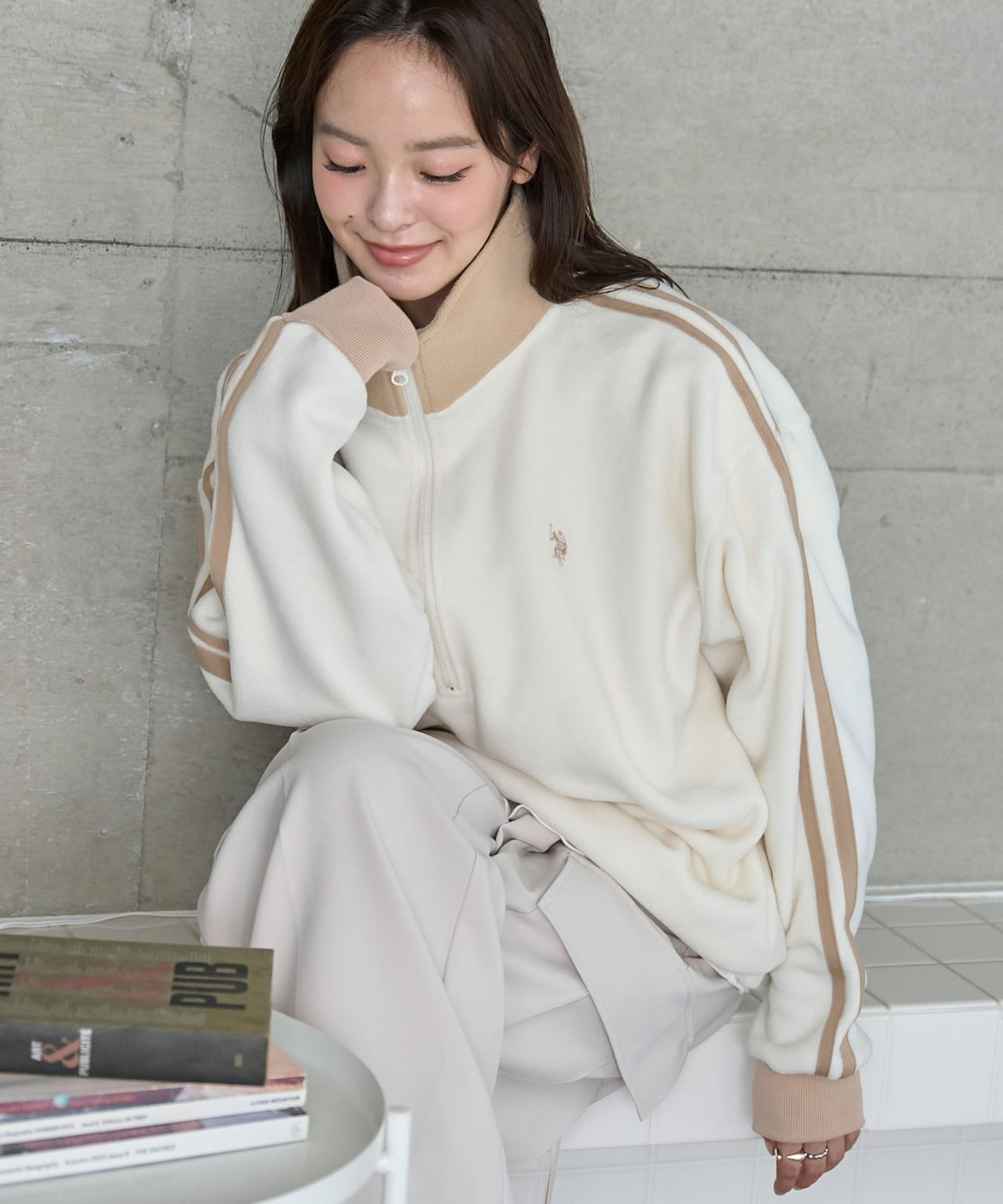 24FW U.S. Polo Assn 폴로 반집업맨투맨 플리스맨투맨 남녀공용 상세 이미지 46