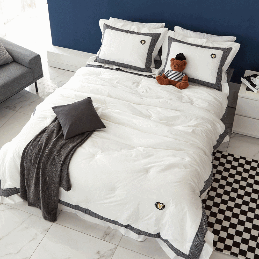 라지킹침구 호텔 이불세트 신혼 사계절 60수 순면 워싱 이불베개세트 KK