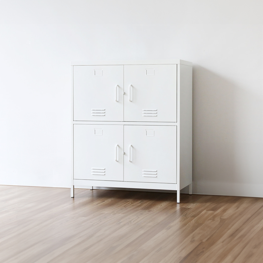 MKB 캐비넷 4문 락커 9131110 913x455x1110mm, 2단, 화이트 5914.5061 - 상세 이미지 2
